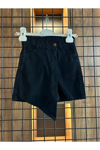 BABY GIRL KIDS SKORT - BLACK - FLAMINGO (1)