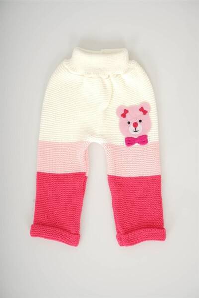 Baby Girl Knit Bottoms without Feet - 1