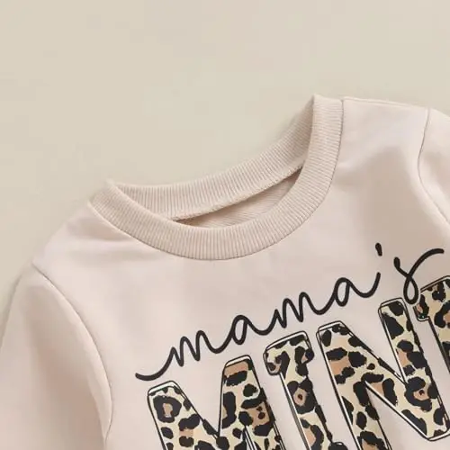 Baby Girl Kuzgi Kiyimlar To'plami Uzun Yengli Harf Bosma Sweatshirt Shim Toddler Go'dak Kiyimlari 6 12 18 24 Oy 2T 3T - 4