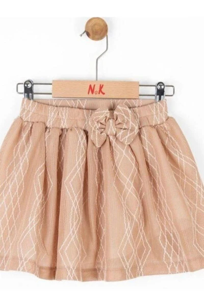 Baby Girl Lace Skirt with Elastic Waist - 3