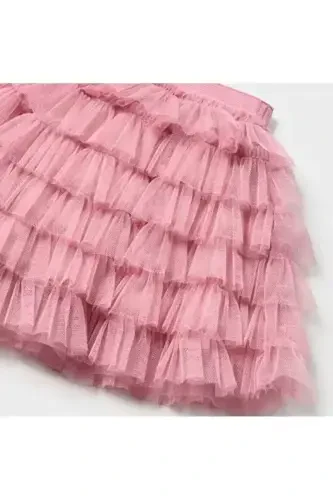 Baby Girl Layered Tulle Mini Skirt Pink L24Y1981 - 3