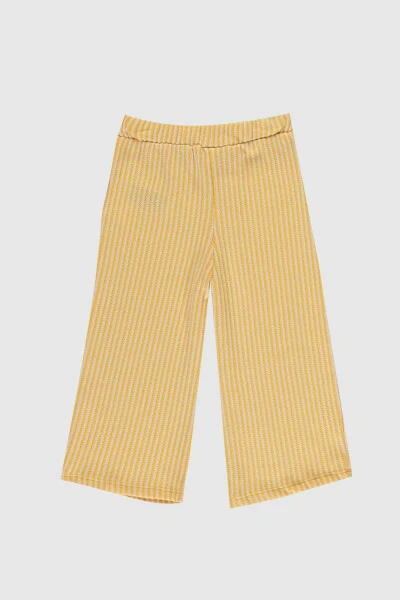 Baby Girl Light Yellow Striped Ljz Pants - LC WAIKIKI (1)