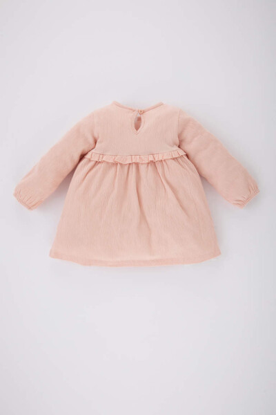 Baby Girl Long Sleeve Dress Light Pink - 5