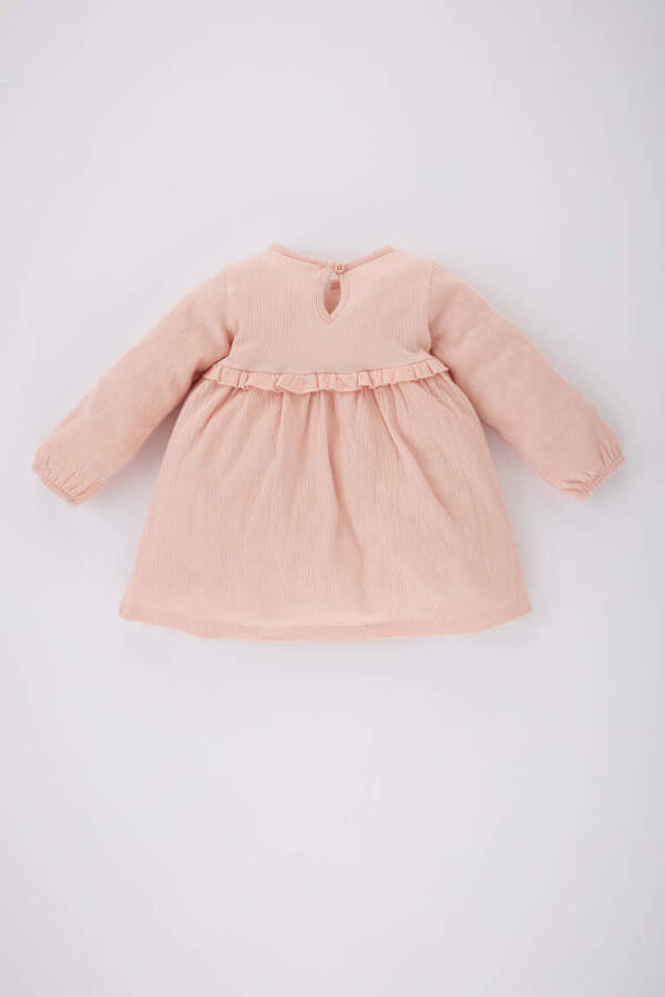 Baby Girl Long Sleeve Dress Light Pink - 5