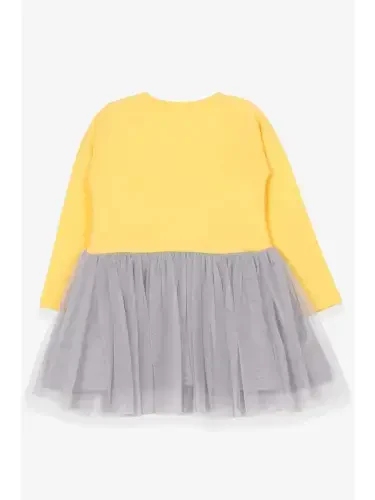 Baby Girl Long Sleeve Dress Printed Yellow (1.5-2 Years Old)-Yellow - LC WAIKIKI (1)