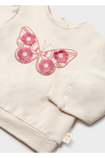 Baby Girl Long Sleeve Sweater Beige 1405 - 10