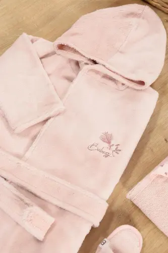 Baby Girl Luxury Robe Set Towel Set 100% Cotton Fabric 0- 2 Years STL6582 - 3