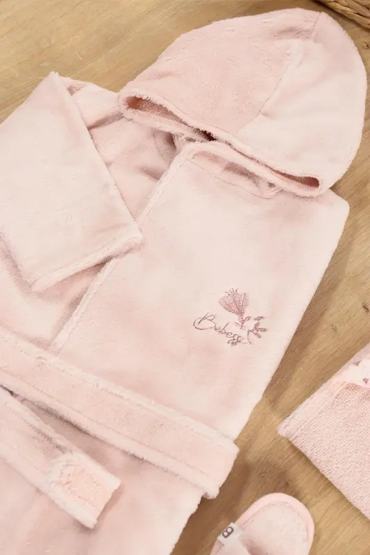 Baby Girl Luxury Robe Set Towel Set 100% Cotton Fabric 0- 2 Years STL6582 - 4
