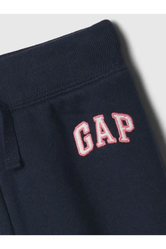 Baby Girl Navy Gap Logo Fleece Sweatpants - Navy - 2