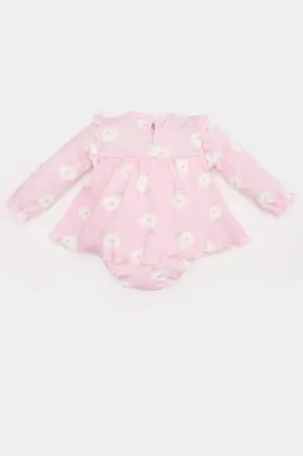 Baby Girl Newborn 2-Piece Set Floral Long Sleeve Romper Dress Socks E2389a525sp - 4