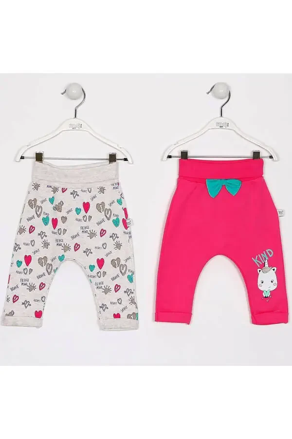 Baby Girl Pants Set, 2 Pack Baby Girl Pants Sets - 1