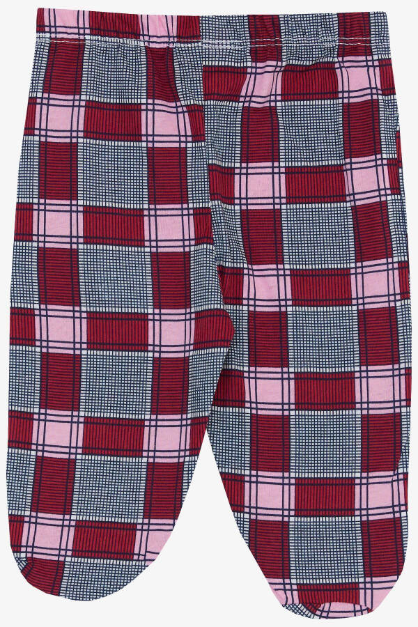 Baby Girl Pants with Booties, Plaid Pattern, 6 Months, Assorted Colors - 2