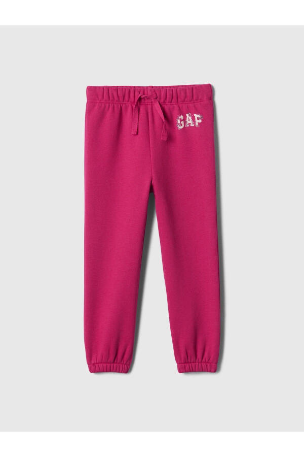 Baby Girl Pink Logo Fleece Jogger Pants - 2