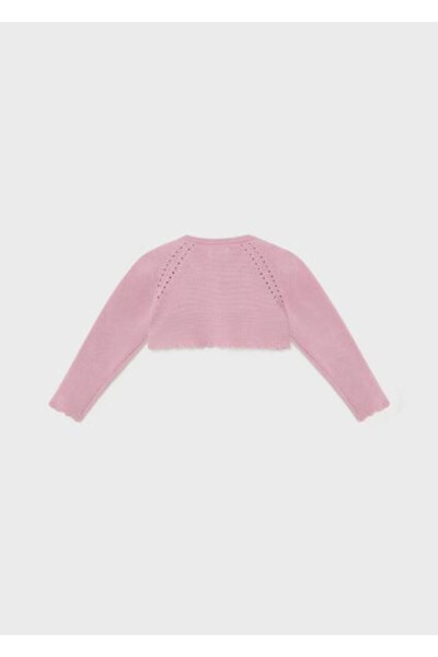 Baby Girl Pink Mercerized Bolero 00306-050 - 3