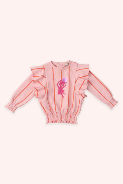 Baby Girl Pink Sweatshirt - PANÇO