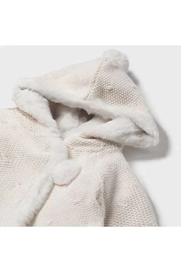 Baby Girl Pom-Pom Cardigan Cream L25K2304 - 1