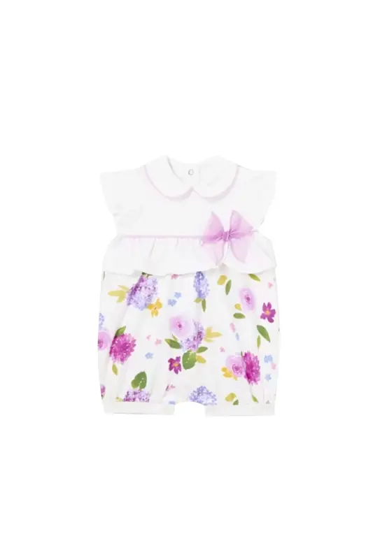 Baby Girl Romper 1704-Purple - 1