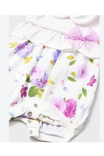 Baby Girl Romper 1704-Purple - 3