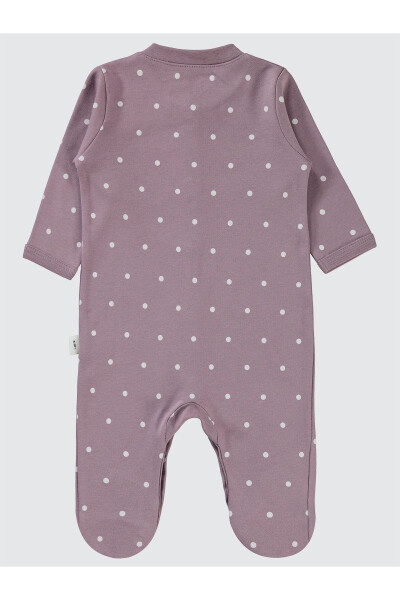 Baby Girl Romper with Booties 1-6 Months Lilac - 2