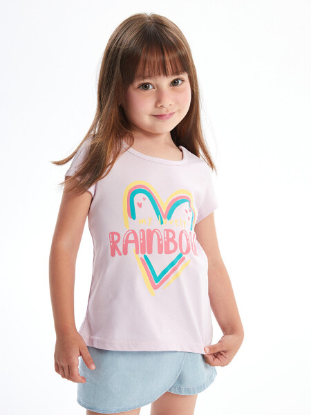 Baby Girl Short Sleeve T-Shirt with Bike Print - 8