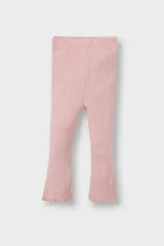 Baby Girl Spanish Leg Ribbed Cashmere Leggings Z4739A224AU - 1