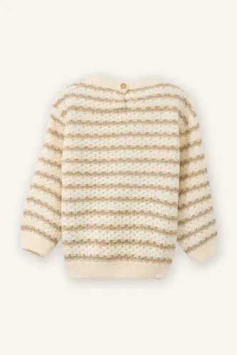 Baby Girl Striped Crewneck Sweater C8273a5er105mc - 3