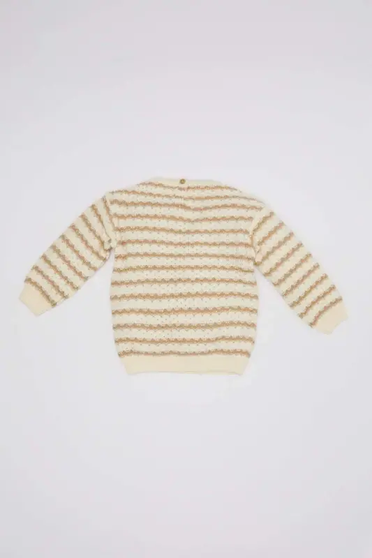 Baby Girl Striped Crewneck Sweater C8273a5er105mc - 4