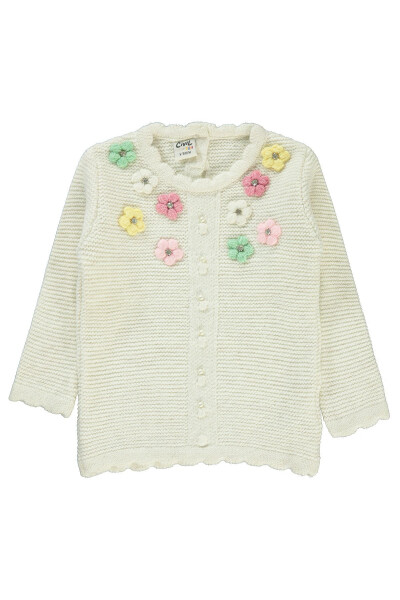 Baby girl sweater, ecru color, 6-18 months - 1