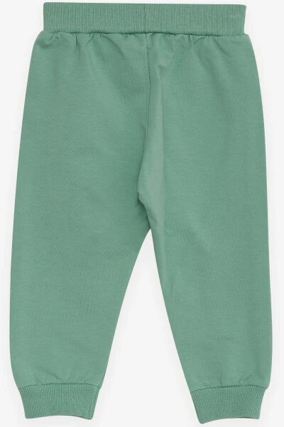 Baby Girl Sweatpants Baby Elephant Print 6 Months-2 Years, Mint Green - BREEZE (1)