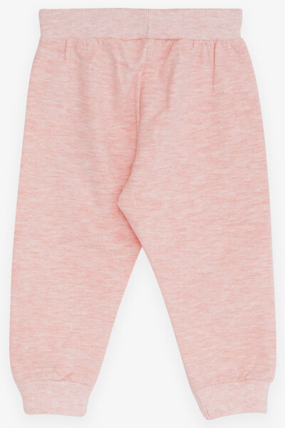 Baby Girl Sweatpants with Elephant Print 6 Months-2 Years, Salmon Melange - 2