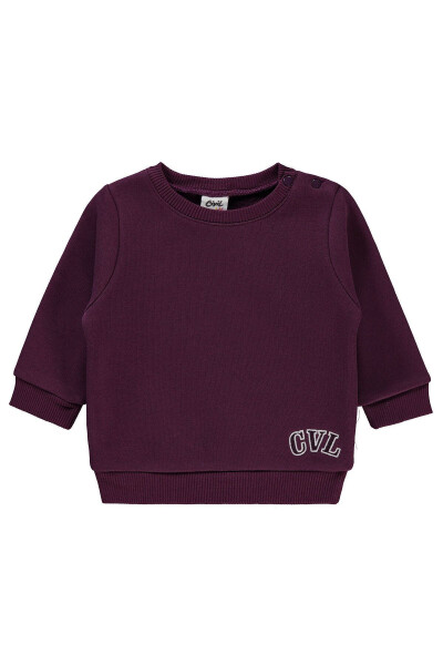 Baby Girl Sweatshirt 6-18 Months Beetroot Purple - 3