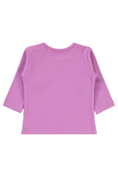 Baby Girl Sweatshirt 6-18 Months Dark Lilac - 4