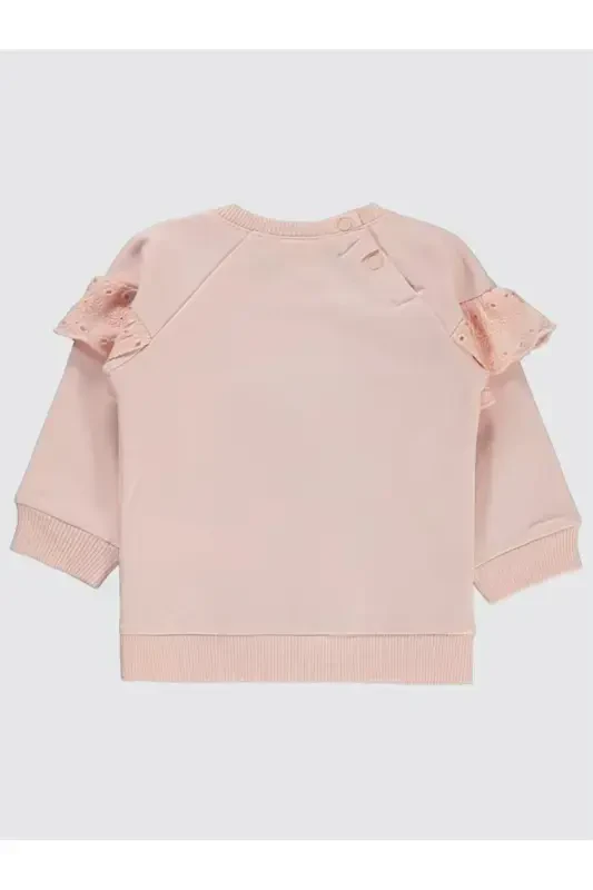 Baby Girl Sweatshirt (6-18 Months) Light Powder - CIVIL BABY