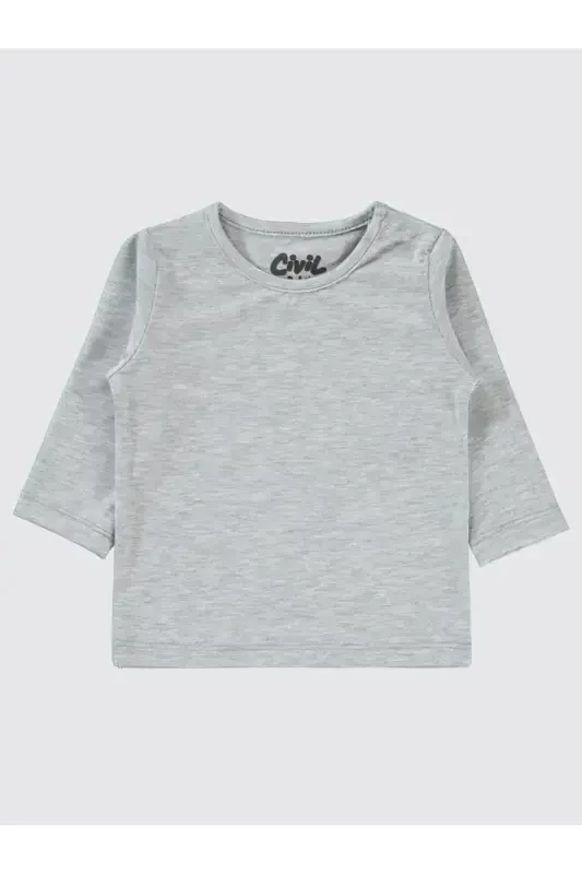 Baby Girl Sweatshirt 6-18 Months, Melange - 3