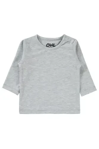 Baby Girl Sweatshirt 6-18 Months, Melange - 4