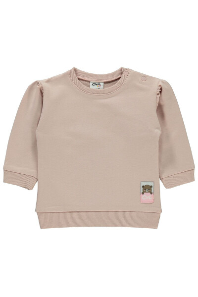 Baby Girl Sweatshirt 6-18 Months (Powder) - 1