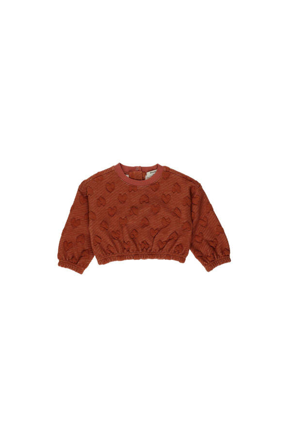 Baby Girl Tile Crop Sweatshirt - 4