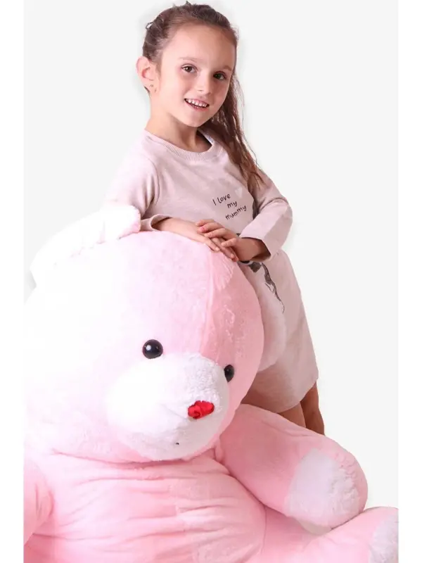 Baby Girl Tunic with Rabbit Pattern Beige (1.5-2 Years)-Beige - 2