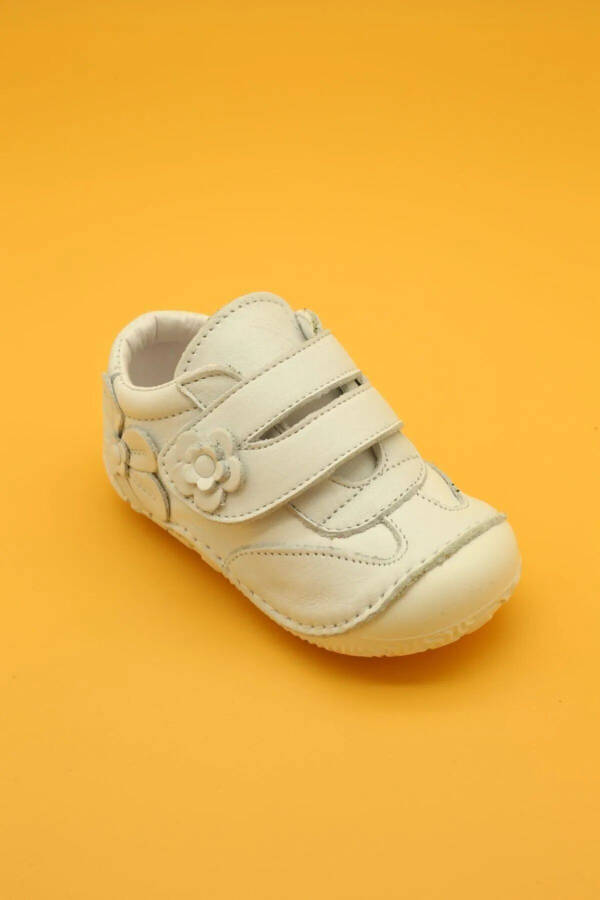 Baby Girl White Genuine Leather Orthopedic First Step Shoes B110 - 7