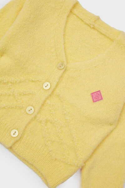 Baby Girl Yellow Cardigan 23FW0BG2411 - 6