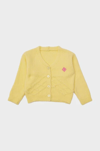 Baby Girl Yellow Cardigan 23FW0BG2411 - GB BABY