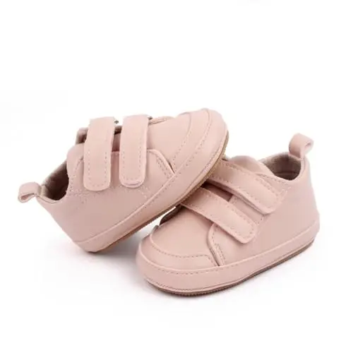 Baby Girls Boys Poyabzal Yumshoq Sirpanishga qarshi Taglik Yangi tug'ilgan Birinchi yuruvchilar Yuqori Top Canvas Denim Unisex Chaqaloq Krossovkasi - 2