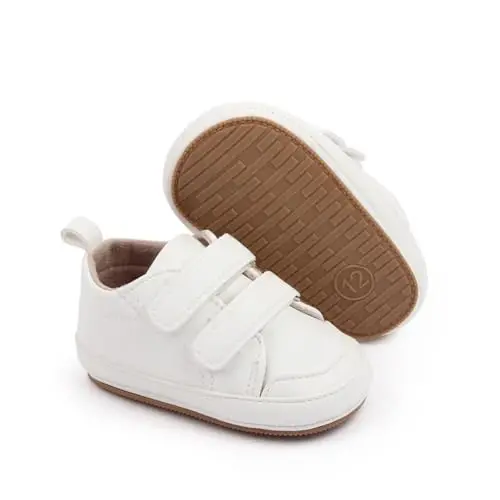 Baby Girls Boys Poyabzal Yumshoq Sirpanishga qarshi Taglik Yangi tug'ilgan Birinchi Yuruvchilar Yuqori Top Canvas Denim Unisex Go'dak Krossovkasi - BABY