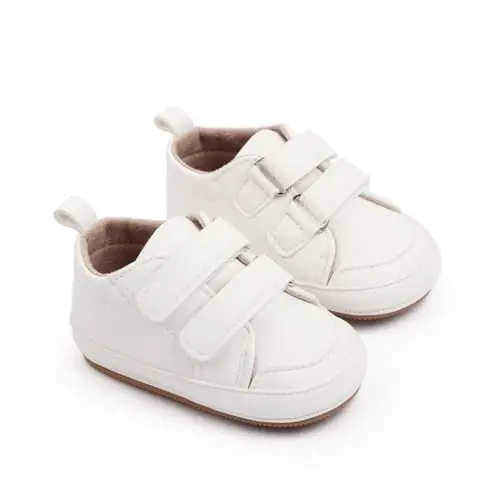Baby Girls Boys Poyabzal Yumshoq Sirpanishga qarshi Taglik Yangi tug'ilgan Birinchi Yuruvchilar Yuqori Top Canvas Denim Unisex Go'dak Krossovkasi - 2