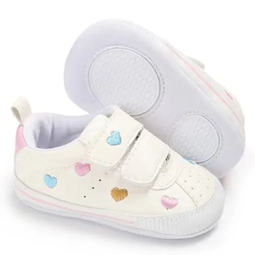 Baby Girls Boys Poyafzallari Yumshoq Sirpanishga qarshi Taglik Yangi tug'ilgan Birinchi Yuruvchilar Yuqori Top Tuval Denim Uniseks Go'dak Krossovkasi - 1