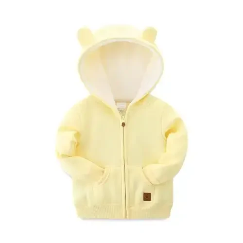 Baby Girls Boys Warm Adorable Hooded Zip Coat for Fall Spring Outerwear 3-24M Kids Jacket 
