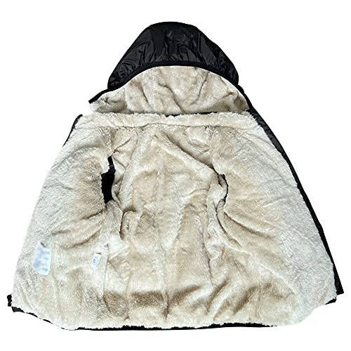 Baby Girls Boys' Winter Fleece Jackets With Hooded Toddler Cotton Dress Warm Lined Coat Outer Clothing - 4