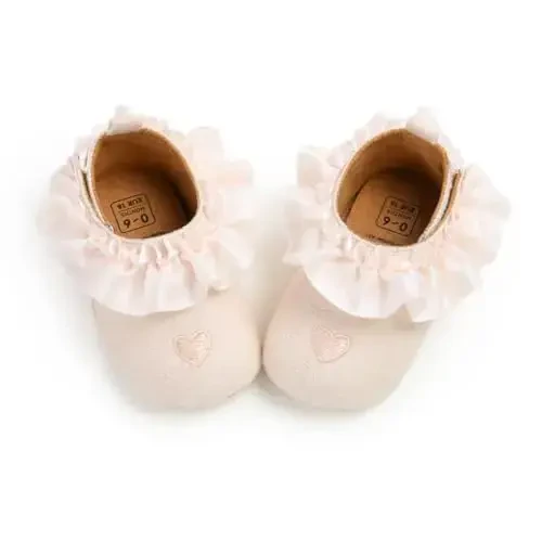 Baby Girls Mary Jane Flats Anti-Slip Rezina Taglik Kamoncha Bolalar Princess Kiyim Poyabzallari - 1