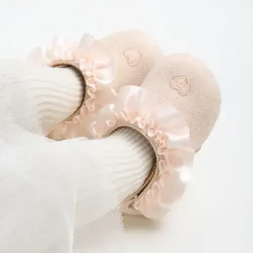 Baby Girls Mary Jane Flats Anti-Slip Rubber Sole Bow Toddler Princess Dress Shoes - BABY (1)