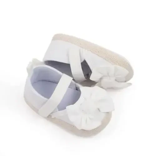 Baby Girls Mary Jane Flats Shoes with Non-Slip Soft Sole Toddler First Walkers Newborn Princess Dress Shoes - 4